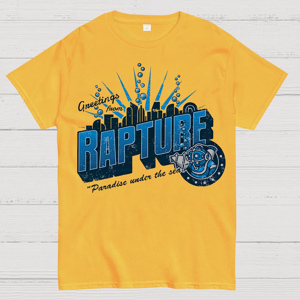 Greetings From Rapture! Unisex 100% Cotton Summer Casual Cool Loose T-Shirt