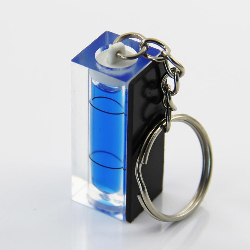 Магнитный брелок квадратный горизонтальный пузырьковый пластиковый уровень пузырьковый мини горизонтальный шариковый портативный уровень