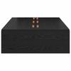 Storage Bed Frame Black Oak Effect 70 x 190 cm
