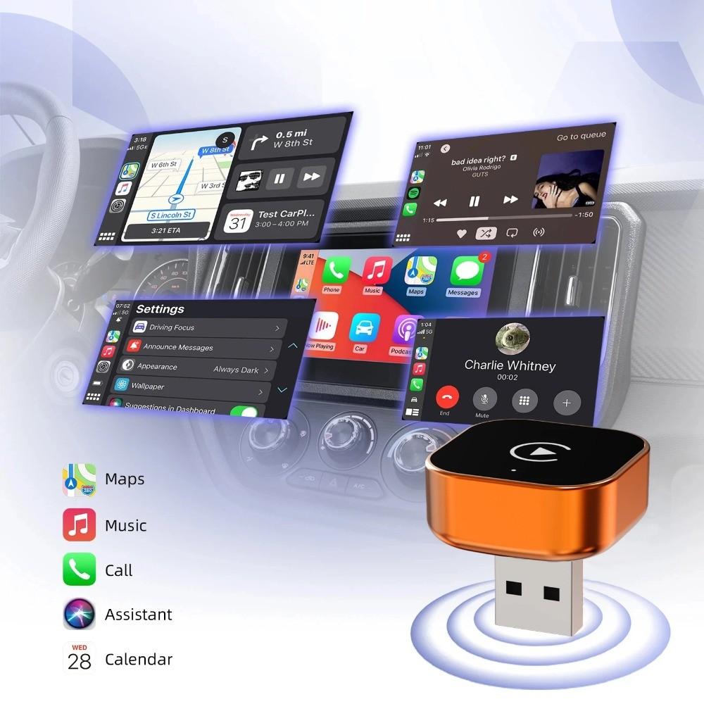 2026 Mini Wireless CarPlay Android Auto Adapter USB Dongle Smart Mini Box Plug and Play Blueto Fast Connect