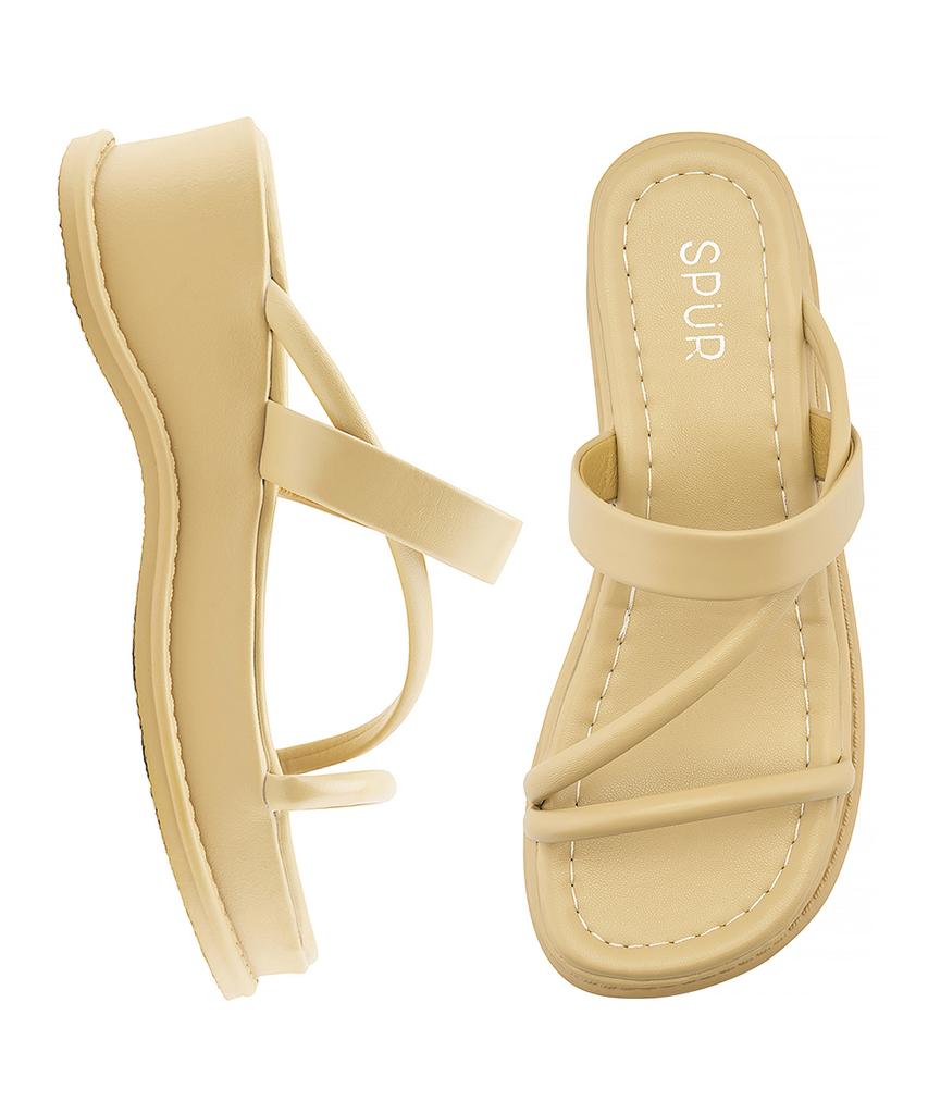 Шлепанцы-мюли Spur Sunrise Strap Mule -Ss9056 (3Color) Сандалии-шлепанцы на платформе 5,5 см