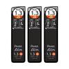 Стержни для карандаша Pentel Ain 1.3мм 2B, 3 шт. (AMZ-XC28132B3P) - Гладкий, Ударопрочный, Не размазывается, Высокопроизводительный