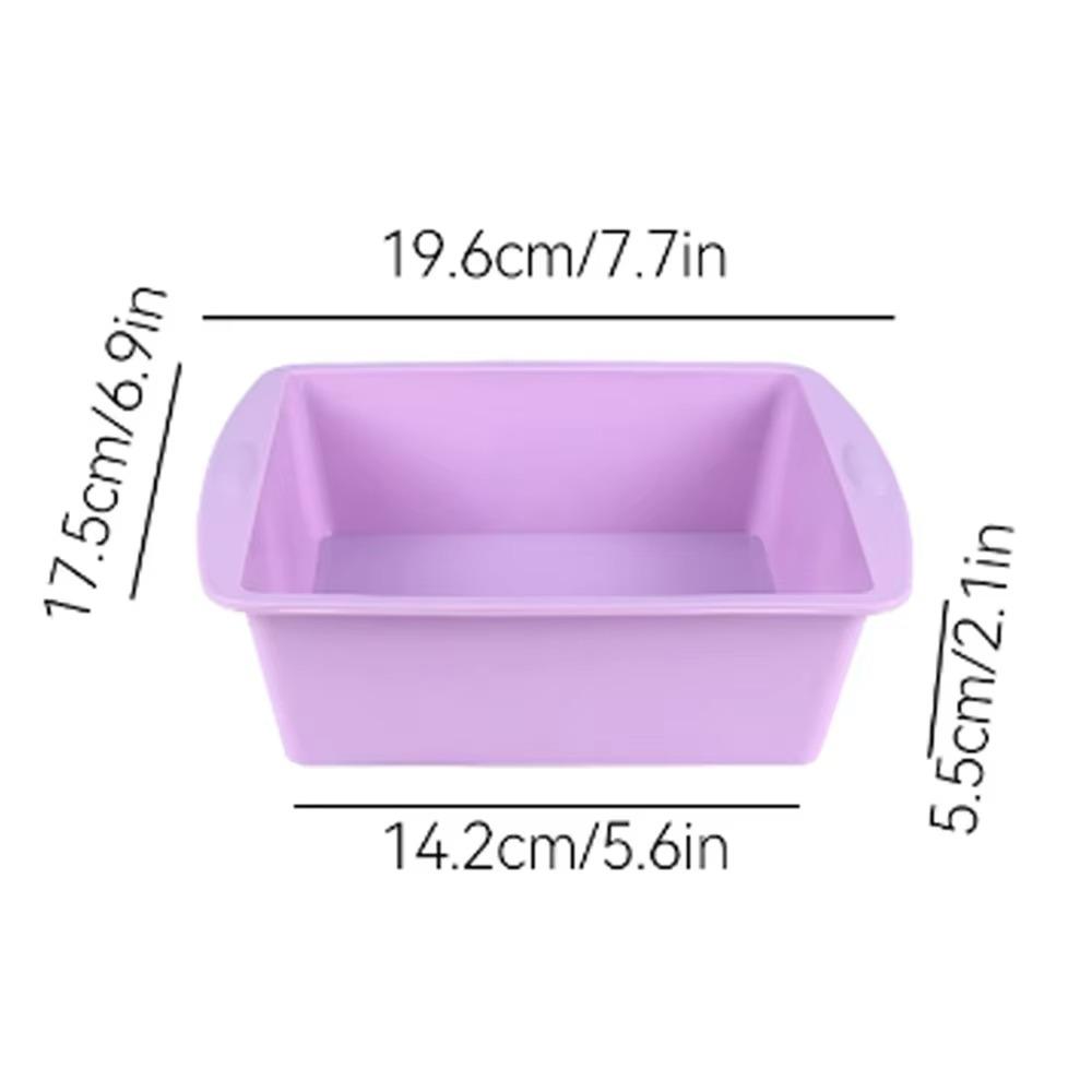 Silicone Baking Cake Mold Household Brownie Pot New Square Cake Plate