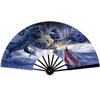 Vintage Folding Fan Taffeta Party Favors Hand Fan  For Summer Wedding Dance Movies Performance