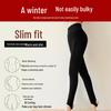 Langsana Women's High-Waist 100% Wool Thermal Stirrup Leggings