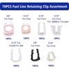 70Pcs/set Swordfish  Fuel Line Retainer Clip Assortment Universal Fuel Line Retainer Clip Kit For Ford Car Accessory