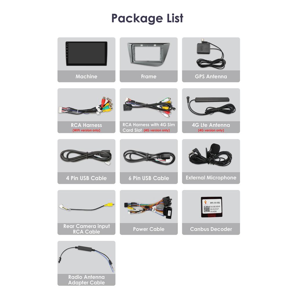 OSSURET Carplay 4G 9'' 2din Android автомобильное радио для Seat Leon 2 MK2 2005-2012 Carplay 4G мультимедийный видеоплеер интеллектуальный экран Авторадио Аудио RDS