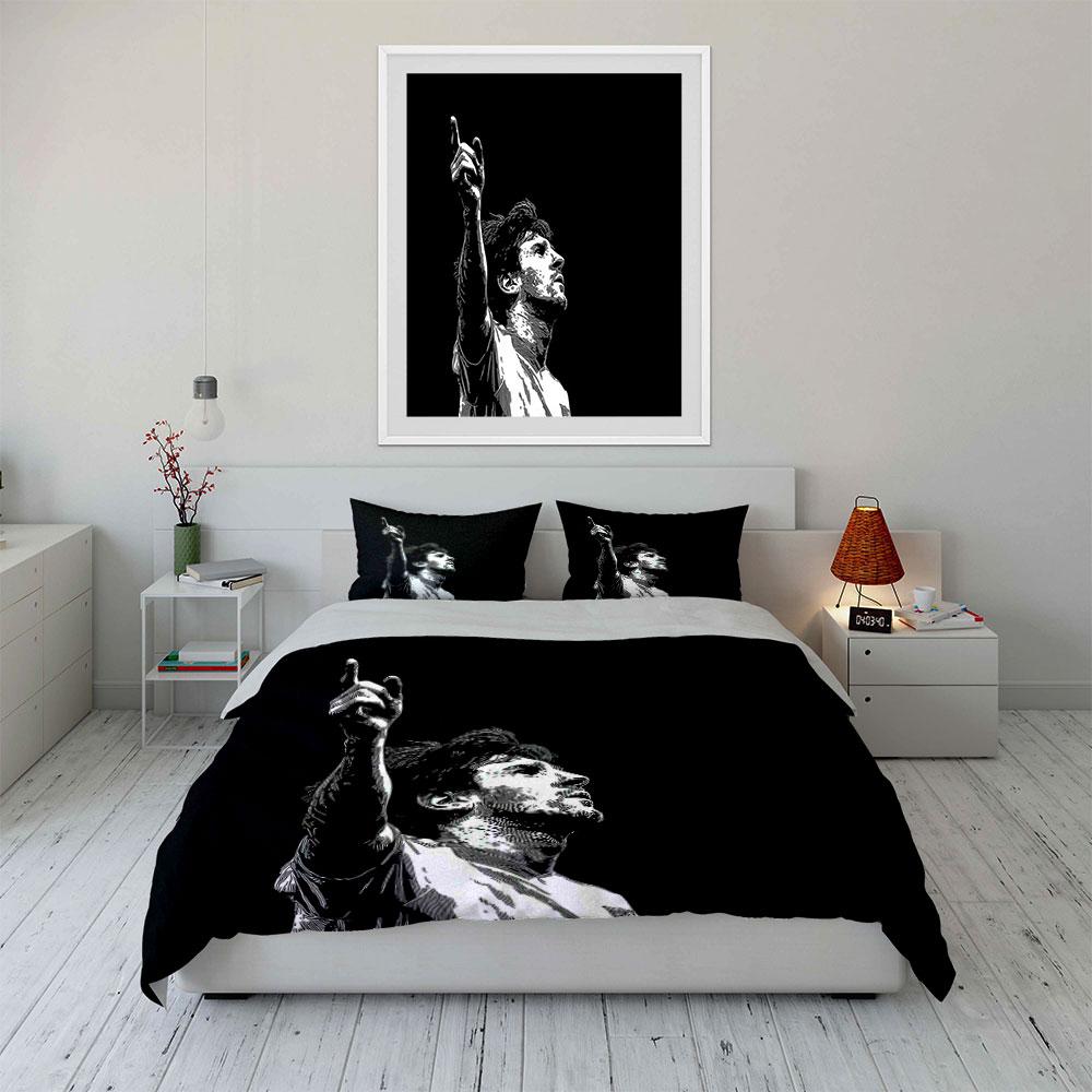 Raised hand and portrait. Bedding sets Duvet cover sets Duvet covers Pillowcases(1 * Duvet Cover 2 * Pillowcases, without duvet insert)