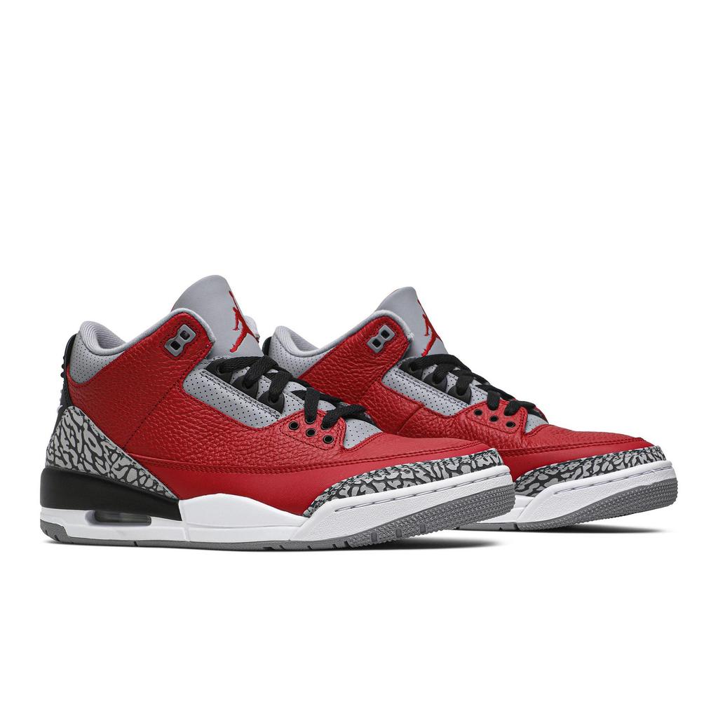 Air Jordan 3 Retro SE 'Unite - CHI Exclusive' (Unisex) Varsity Red / Cement Grey / Black / Varsity Red Vintage Basketball Shoes CU2277 600