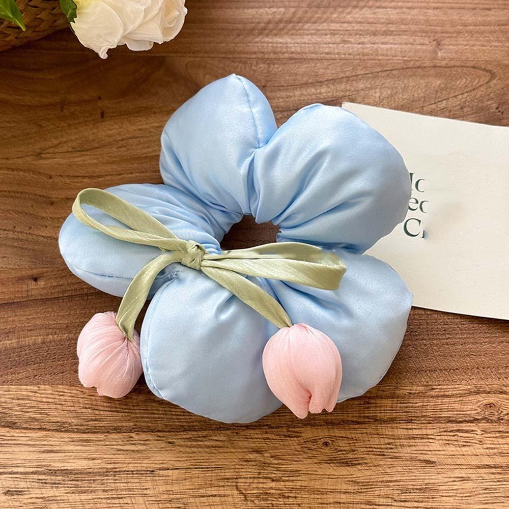 Elastic Flower Scrunchies Oversize Large Hair Scrunchies Trendy Exaggerated Hair Ring Daily
