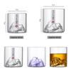 Стеклянные чашки для виски в японском стиле 3D Mountain Wine Glass Beer Juice Void Mug Bottle Drinkware Fuji Artwork Glacier Vintage Gift