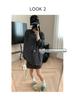 Moqie Winter Petite A-line Woolen Drawstring Short Skirt MQ1064