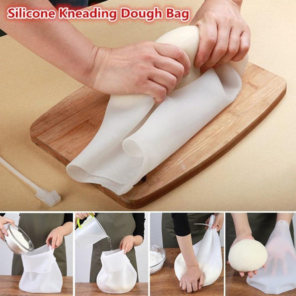 Silicone Kneading Dough Bag Kitchen Pastry Bag Food Grade Material Versatile Dough Mixer for Bread Pastry Pizza Tortilla Flour