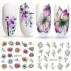 Наклейки для ногтей Цветочные переводные наклейки для ногтей Обертывания для нейл-арта Советы по маникюру Декор