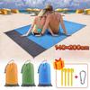 Waterproof Pocket Beach Blanket Outdoor Picnic Camping Mat Portable Folding Mat Sand Beach Mat