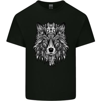 Unisexdala Tribal Wolf Tattoo Unisexs Light Cotton TShirt