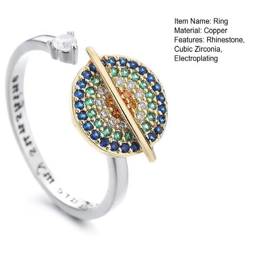 Anxiety Ring Lettering Electroplating Decoration