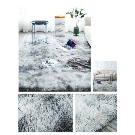 Shag Area Rug for Living Room Fuzzy Plush Indoor Bedroom Carpet Tie Dye Thickened