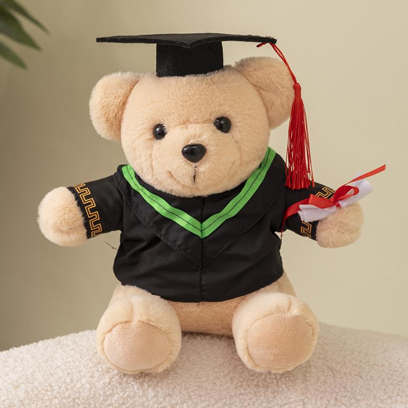 Wear Doctor Hat Graduation Season Bear Doll Dr. Bear Plush Teddy Bear Doll School