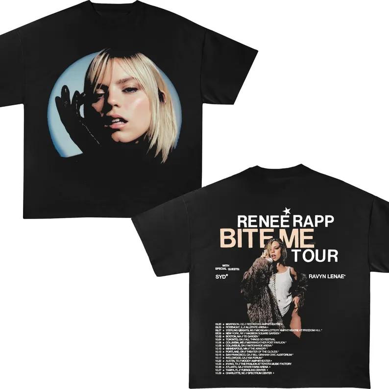 Renee Rapp Bite Me Tour Винтажная Футболка Подарок Женщине и Мужчине Унисекс Футболка Все