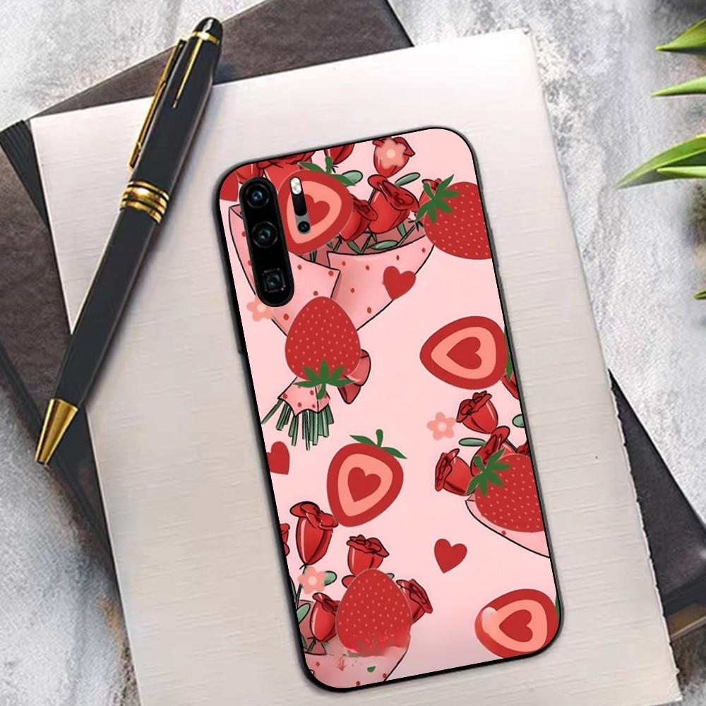 Strawberry Sweet Phone Case For Redmi 8 9 10 pocoX3 pro for Samsung Note 10 20 for Huawei Mate 20 30 40 50 lite