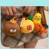 Orange Plush Sausage Keychain Toy Cartoon Stuffed Doll For Cute Student Gift