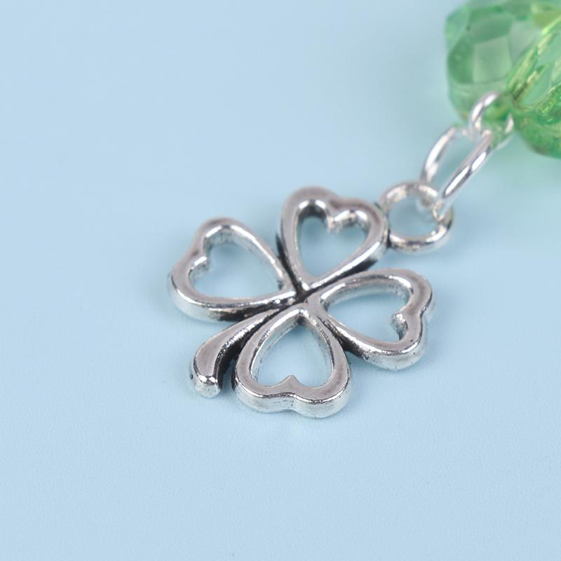 Y2K модный шнурок для телефона с бусинами, счастливый четырехлистный клевер, цепочка для мобильного телефона, брелок для мобильного телефона, подарки для девочек