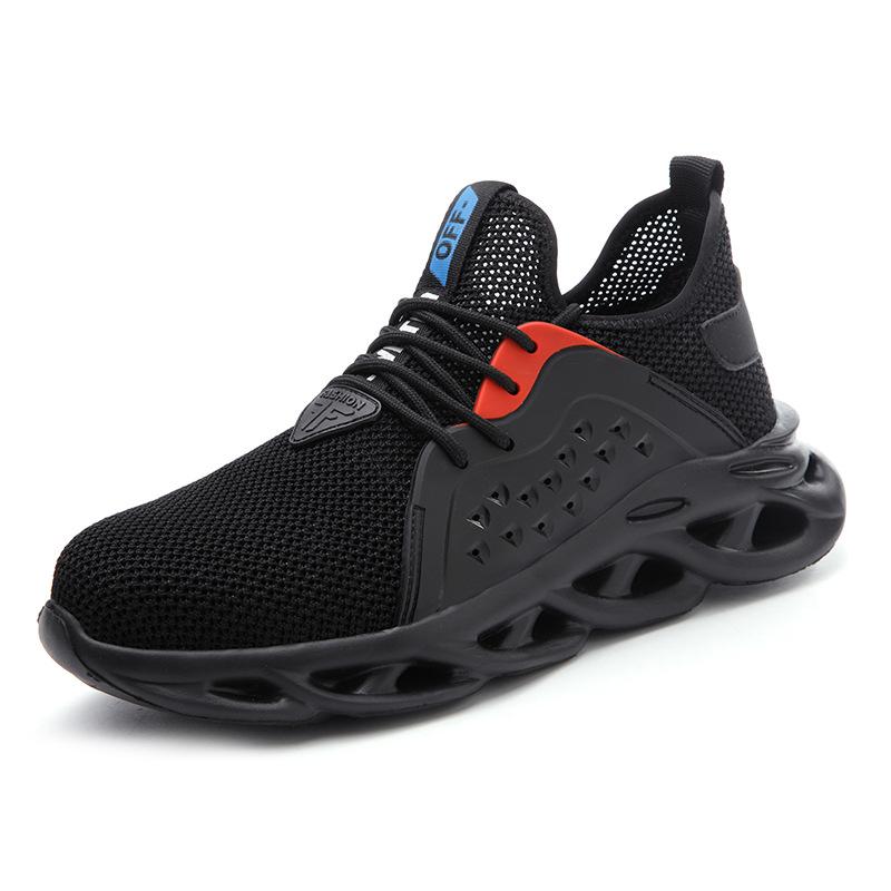 Летняя защитная обувь, Удобный стальной подносок, Ударопрочная и Пункциестойкая, Износостойкая обувь для трудовой охраны для строительной площадки