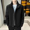Осенне-зимняя мужская куртка, повседневная простая легкая деловая куртка с воротником, молодая куртка больших размеров