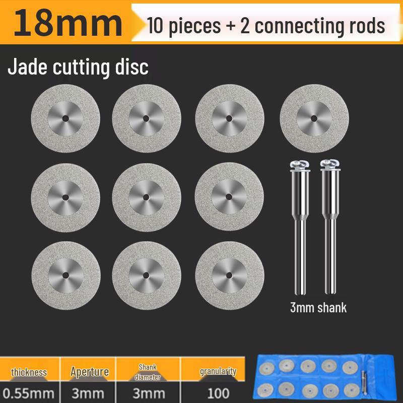 High-Speed Steel Circular Saw Blade Set for Wood, Plastic & Metal - Miniature Size for Hand Drills & Electric Grinders