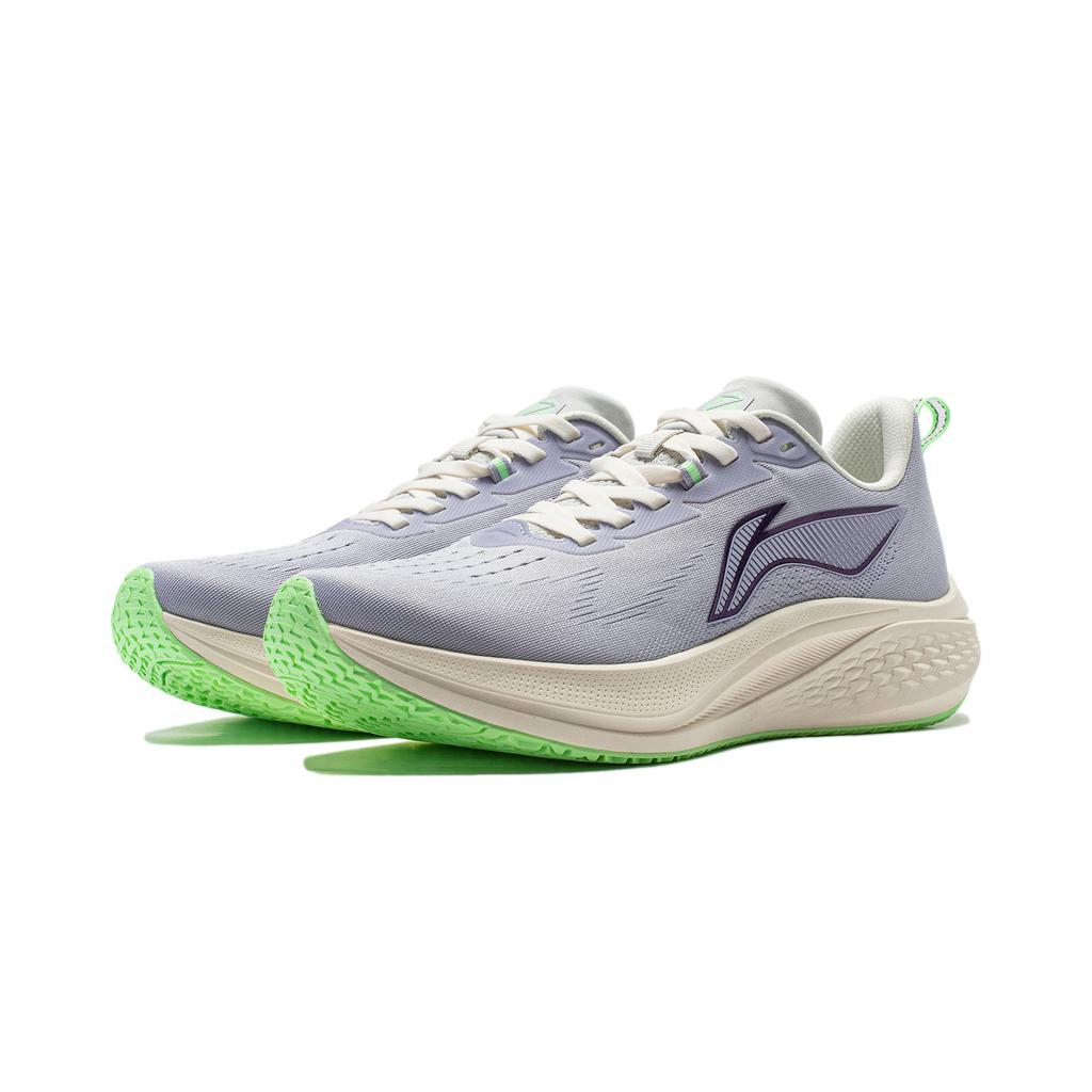 Li Ning Red Hare 7 Амортизирующие Нескользящие Легкие Низкие Беговые Кроссовки Женские Серый Фиолетовый ARPU004-4