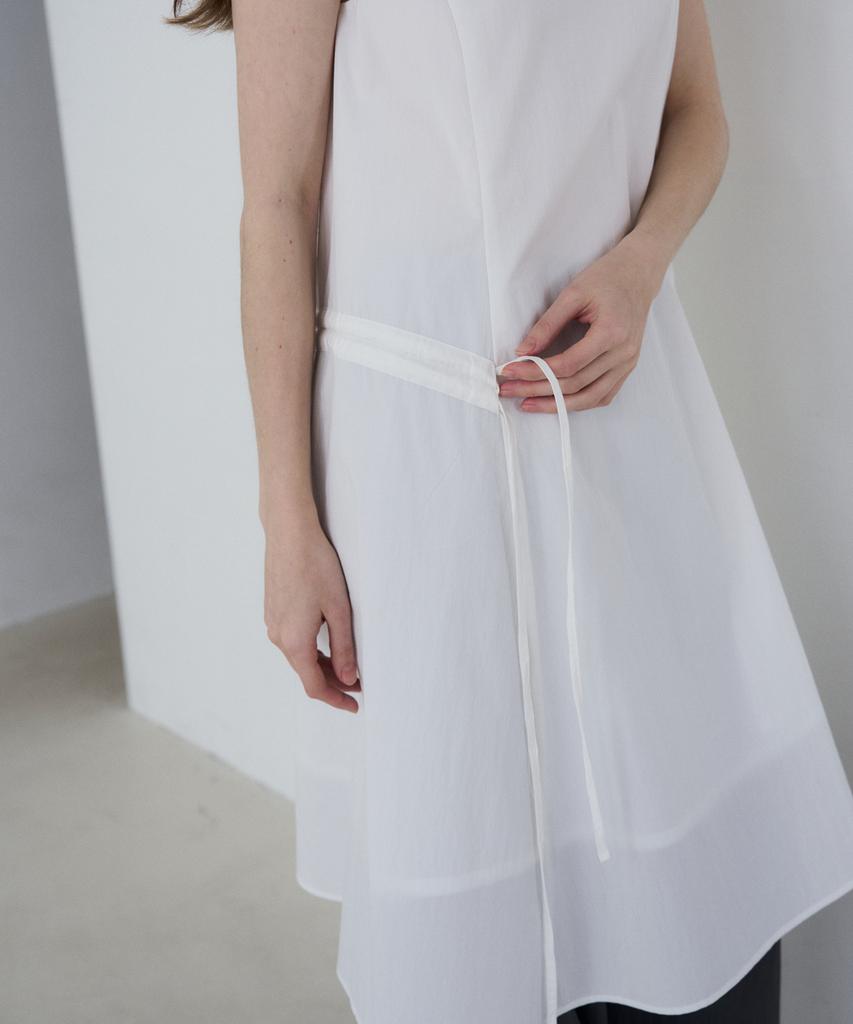 Из коллекции Wear String Платье-миди O/White
