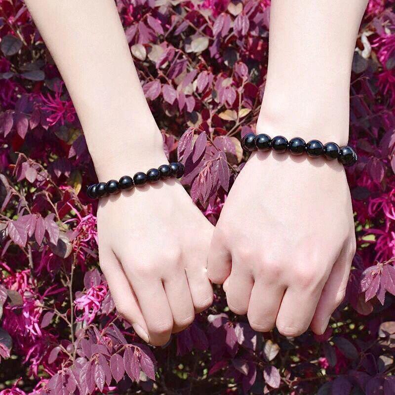 Браслет из обсидиановых бусин Будды в этническом стиле для пар - унисекс-подарок для студентов