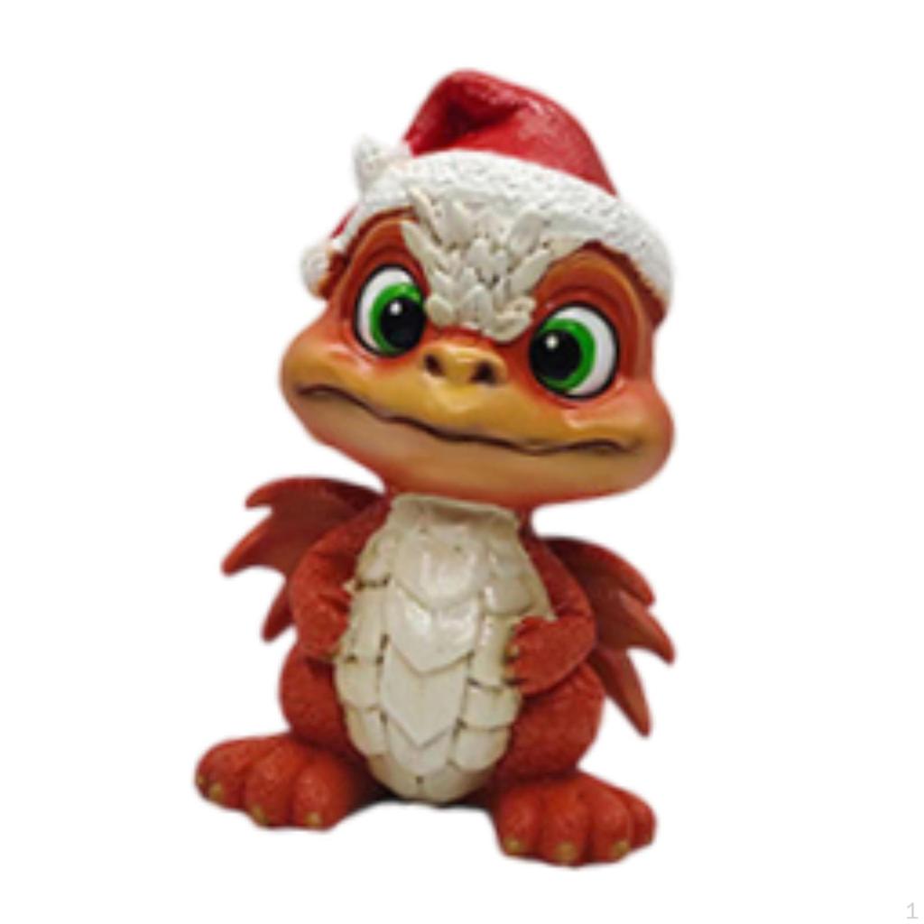 Christmas Mini Figurine Dragon Decor Creative Decoration Party Favors Fillers Table Crafts