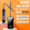 2 в 1 Bluetooth 5.4 аудио передатчик приемник 3,5 мм AUX разъем самолет Hifi стерео беспроводной адаптер микрофон для ТВ автомобильный комплект динамик ПК наушники