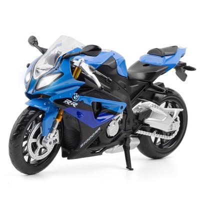 1/12 масштаб S1000RR гоночный мотоцикл, литая под давлением модель игрушки, со звуком и светом для детей, коллекция подарков для мальчиков и девочек