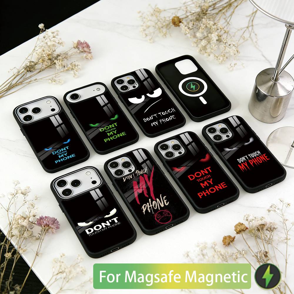 Не трогай мой-й Телефон Чехол для iPhone17,16,15,14,13,12,11 Plus,Pro Магнитный Для Magsafe Беспроводной Зарядки