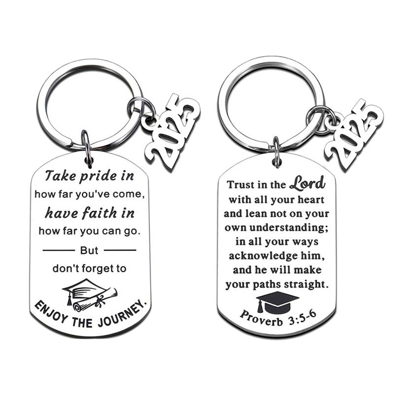 Выпускной брелок 2025 года, вдохновленные подарки для выпускников университетского колледжа, средней школы, сувенир для старшеклассников