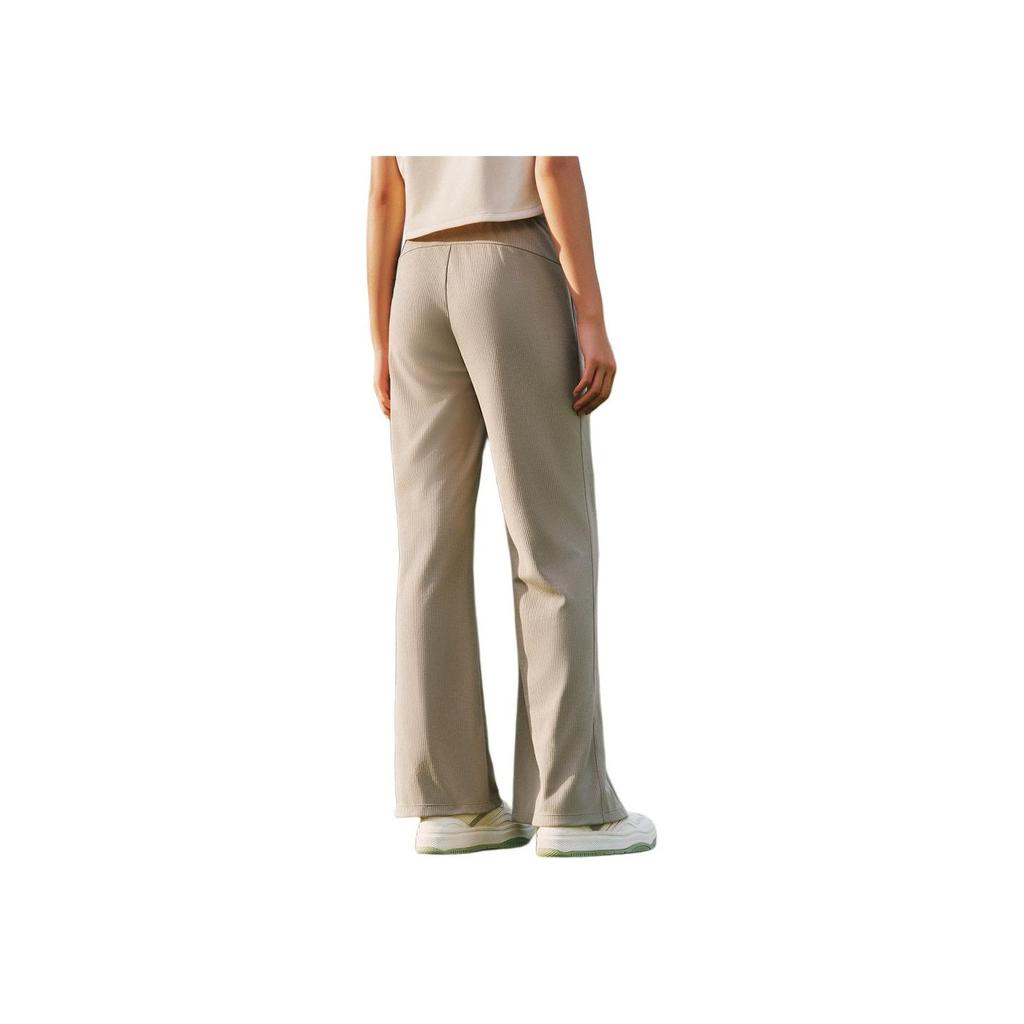 Anta Удобные Универсальные Брюки с Высокой Посадкой Однотонные Простые Прямые Повседневные Женские Брюки Низ Зеленый 162527308-2