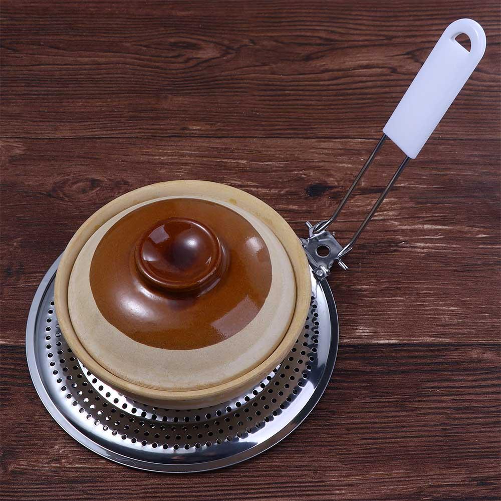 Gas Stove Collapsible Hanging Milk Stainless Steel Reducer Simmer Plate Flame Guard Heat Diffuser