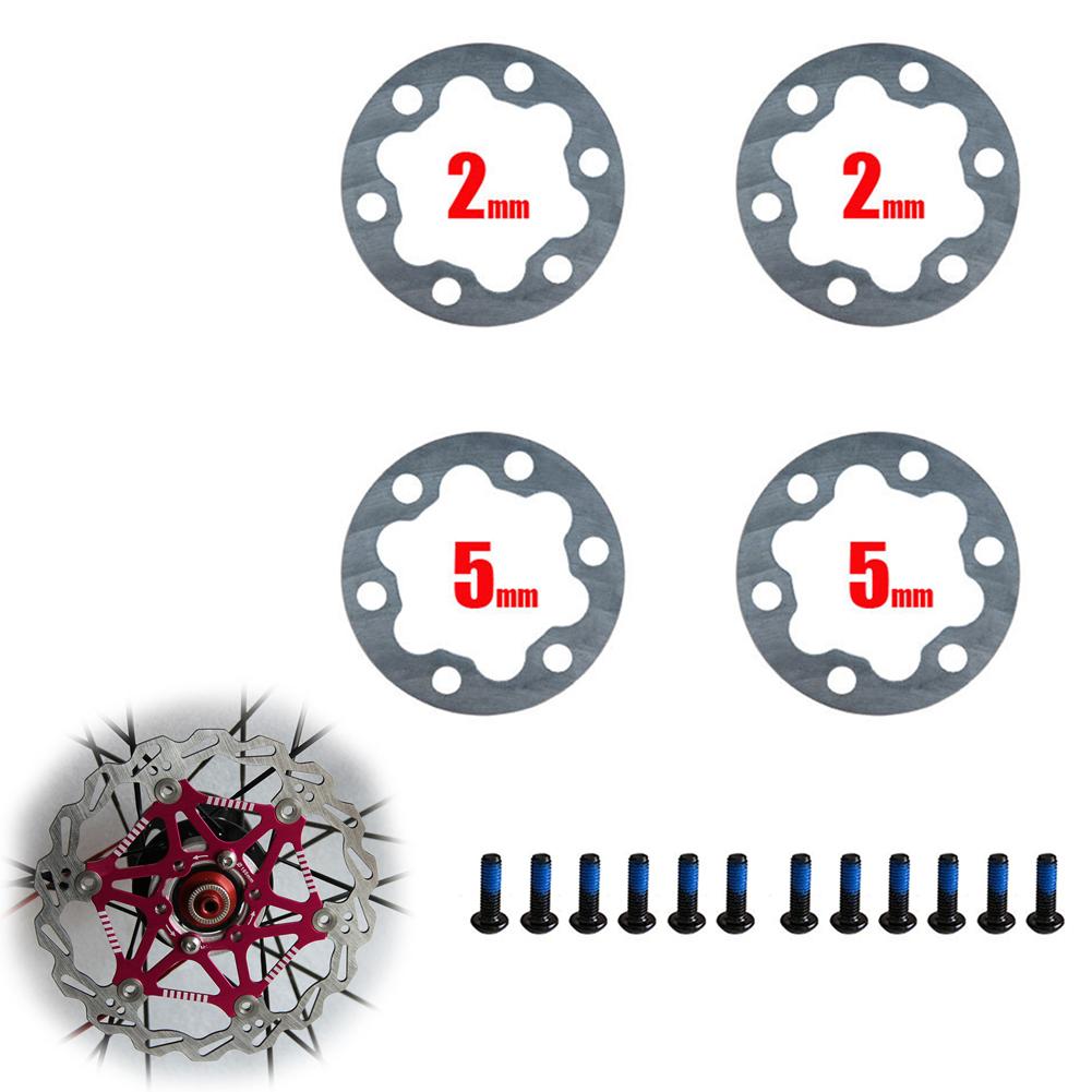 4PCS Brake Gasket Spacer Set for Electric Scooter and E Bike 6 Holes Disc Washer 25mm Suitable for 44MM Rotors Includes Screws
