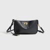 Autumn/Winter Top Layer French Underarm Bag Women's Lock Small Square Bag Single Shoulder Crossbody Baguette Bag