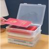 Plastic Document Organizer Clear A4 Organizing Box Dust Proof Storage Box