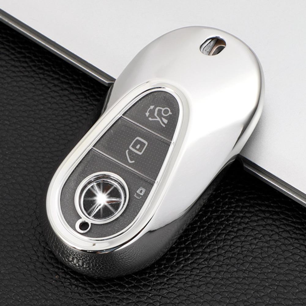 Чехол для ключа автомобиля Mercedes для S-класса S450, Премиальная кожаная крышка-защита для ключа
