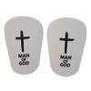 Black White Cross Mini Football Guard Leg Pads Unisex Thickened Sports Protective Equipment Custom Fit Leg Design Suitable for A 1