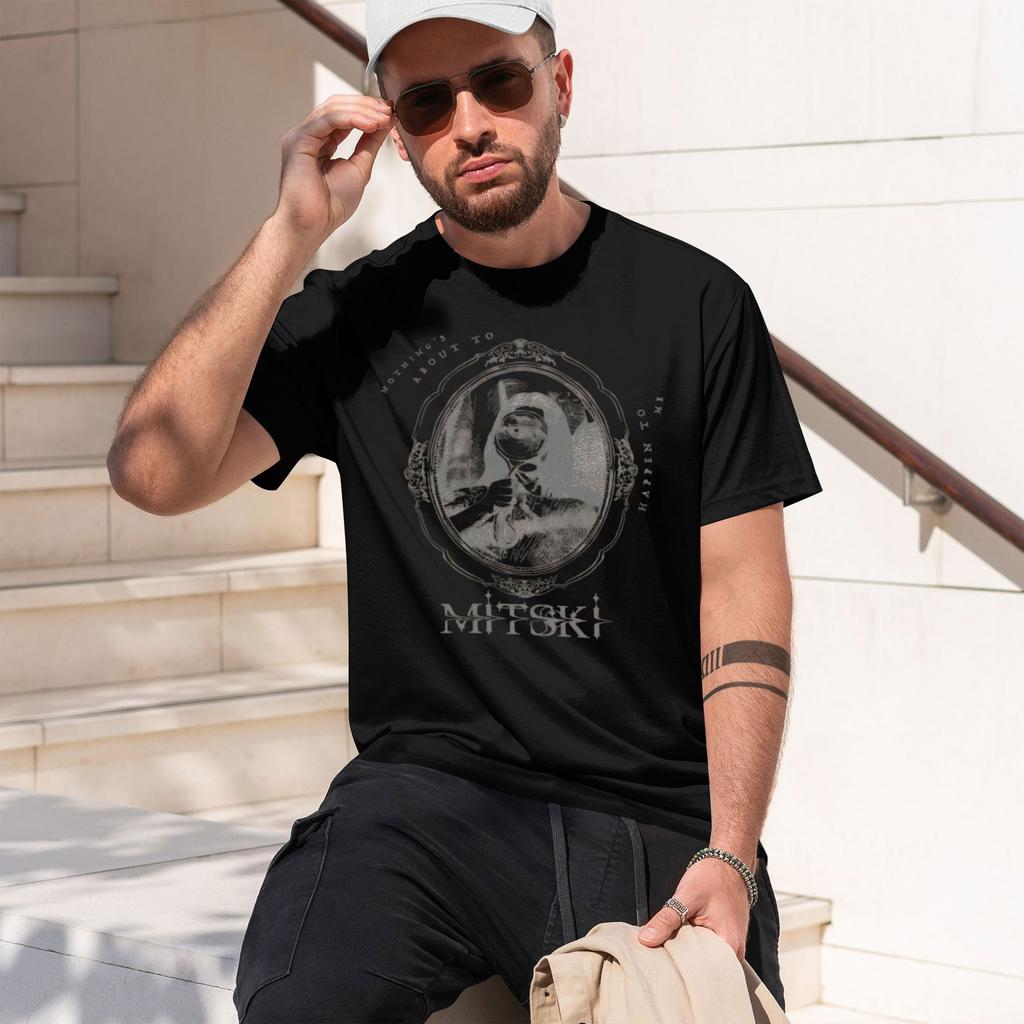 Model Mitski Portrait Tee Short Sleeve Loose Female T-shirt O-neck Casual Design Graphic Print