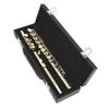 SLADE Western Concert Flute Cupronickel Nicke Plated 16 Holes C Key Woodwind Instrument with Cleaning Cloth Stick