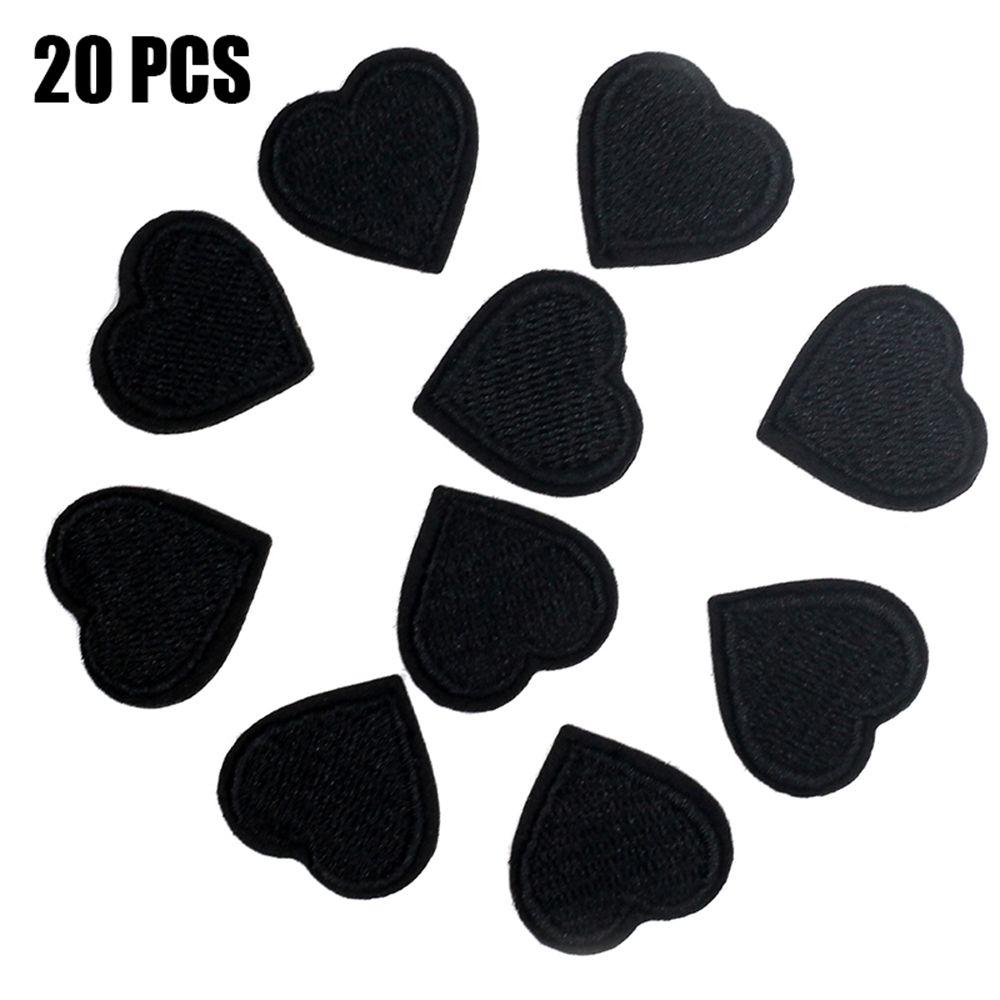 20pcs/lot Iron On Love Heart Patches Badge Appliques Clothes Sticker