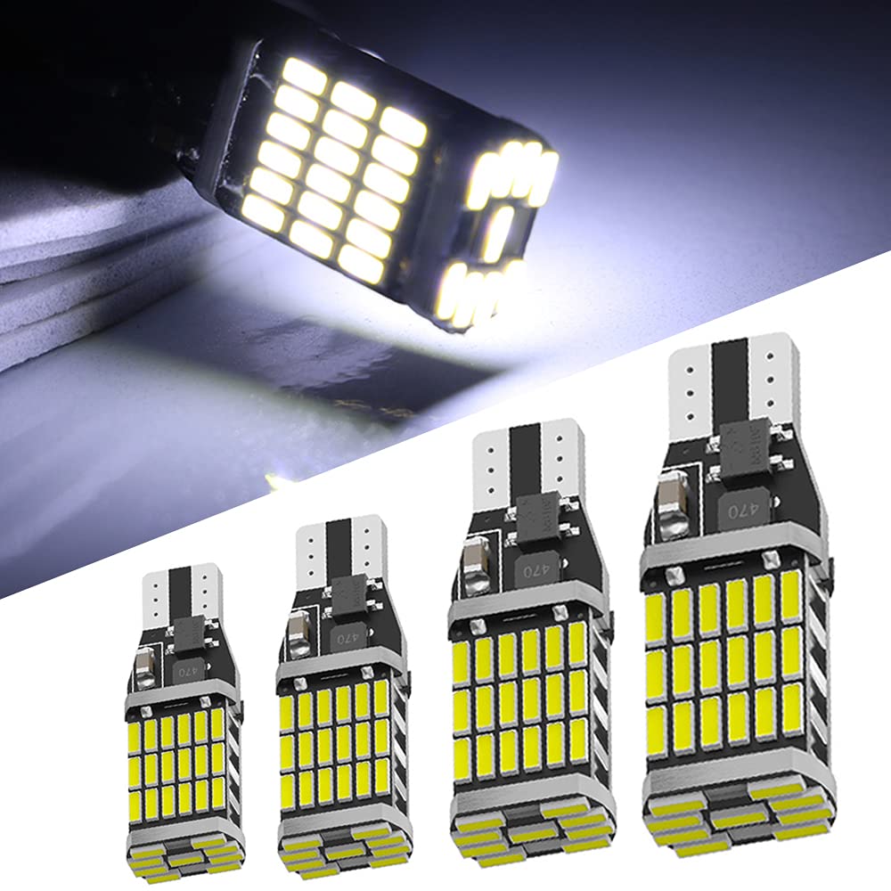 Светодиодная лампа заднего хода T16, 1200 люмен, встроенный канселлер, лампа заднего хода CANBUS, T16 W16W, T10,