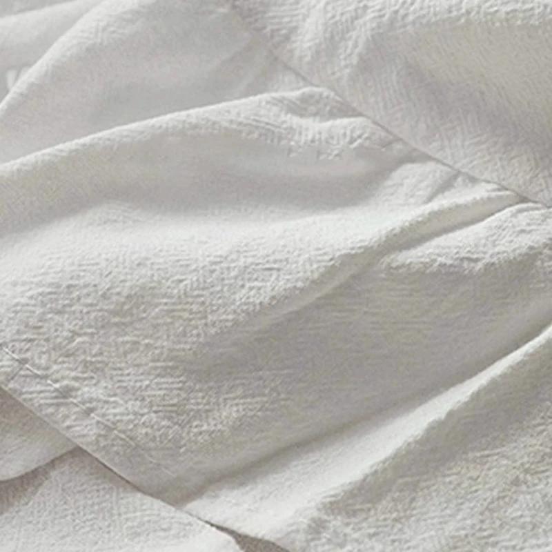 Белые круглые скатерти Ретро Фермерский дом Моющиеся тканевые скатерти для ресторана, кухни, свадебной вечеринки, рождественские украшения